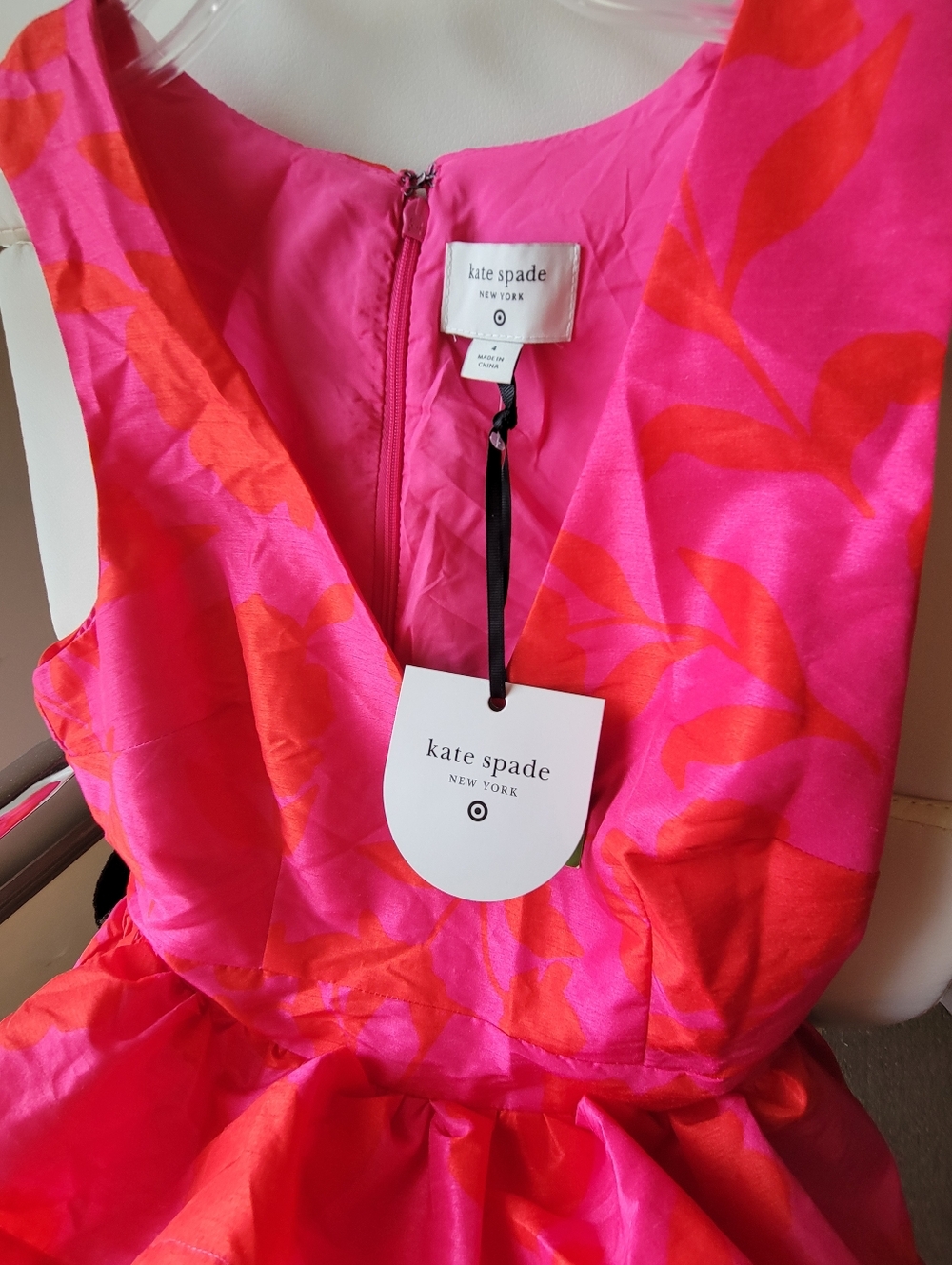 Kate Spade NY x Target Classic Rose Peplum Midi Dress Size 4 ~ NWT ~ Pretty!